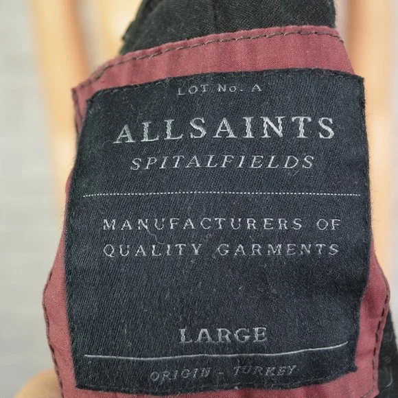 Mens All Saints Warrant Jacket size large